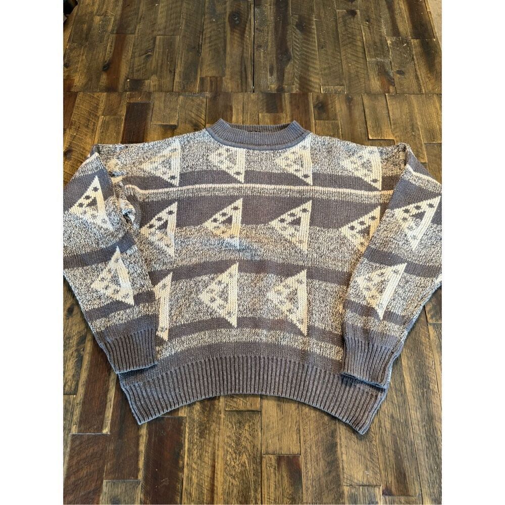 Peninsula silk blend fair isle crewneck sweater size medium